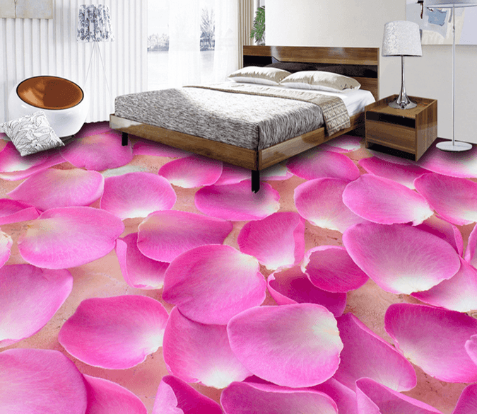 3D Dividing Petals 055 Floor Mural Wallpaper AJ Wallpaper 2 