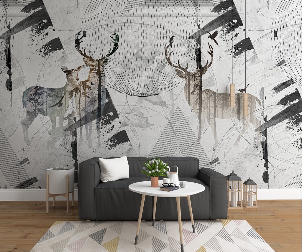 3D Elk 173 Wall Murals Wallpaper AJ Wallpaper 2 