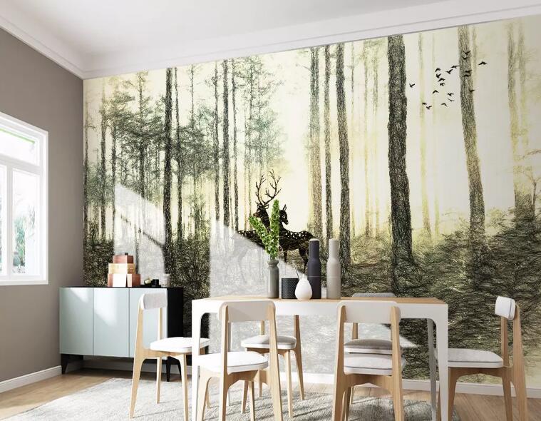 3D Forest 866 Wall Murals Wallpaper AJ Wallpaper 2 