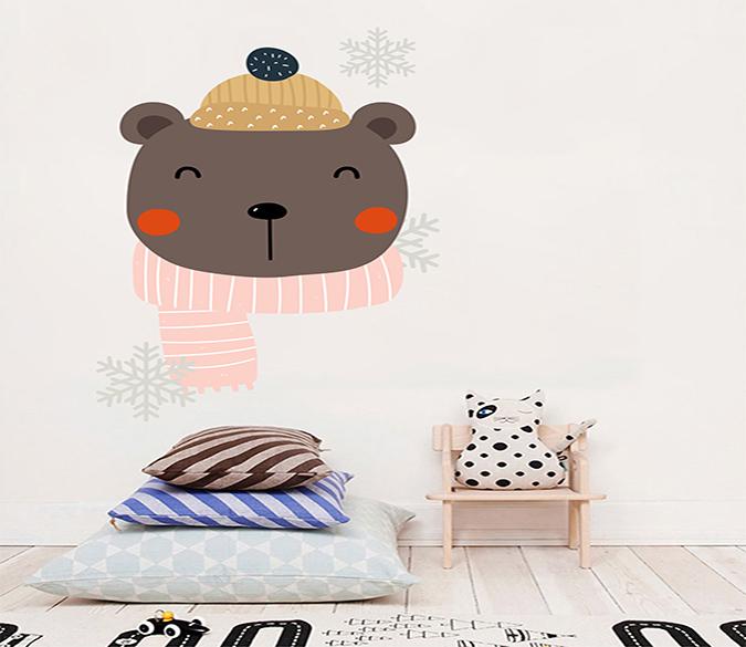 3D Cartoon Black Bear 113 Wall Stickers Wallpaper AJ Wallpaper 