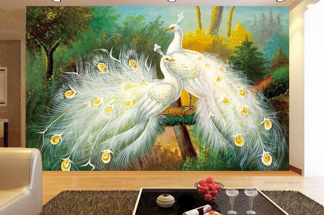 3D Peacock 119 Wall Murals Wallpaper AJ Wallpaper 2 