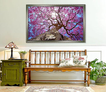 3D Tree Blossom 014 Fake Framed Print Painting Wallpaper AJ Creativity Home 