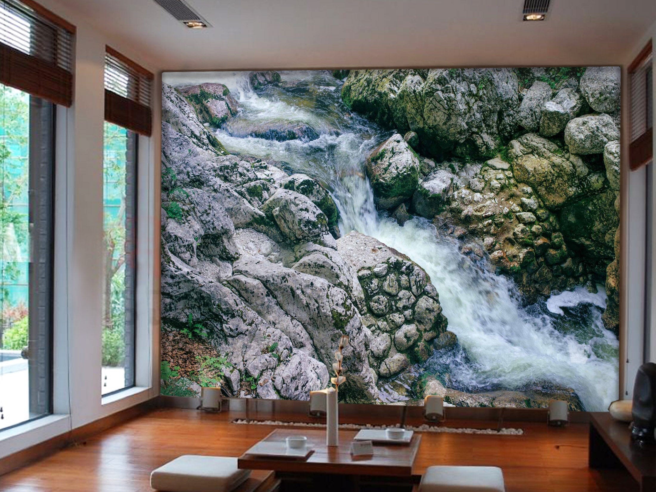 3D Valley Stream 1027 Wall Murals Wallpaper AJ Wallpaper 2 