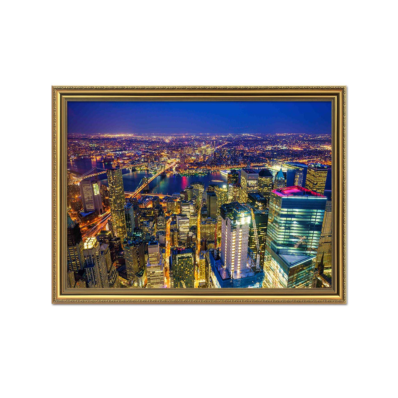 3D Big City 153 Fake Framed Print Painting Wallpaper AJ Creativity Home 