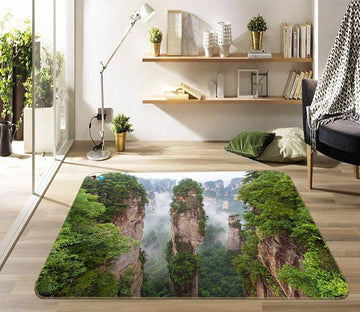 3D High Mountain 417 Non Slip Rug Mat Mat AJ Creativity Home 