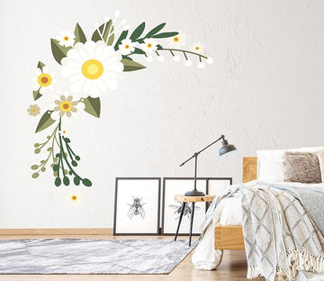 3D White Daisy 252 Wall Stickers Wallpaper AJ Wallpaper 