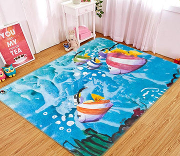 3D Painting Fish 411 Non Slip Rug Mat Mat AJ Creativity Home 