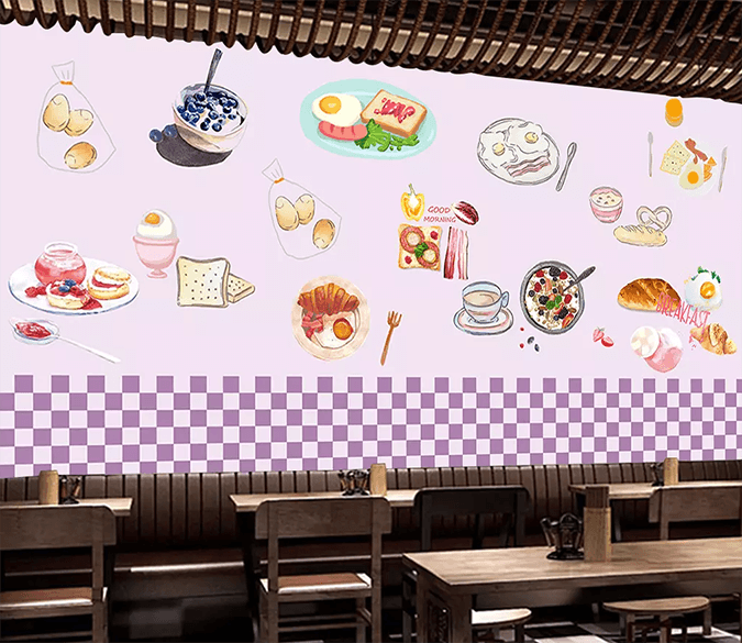 3D Hand Painted Sandwich 381 Wallpaper AJ Wallpaper 2 