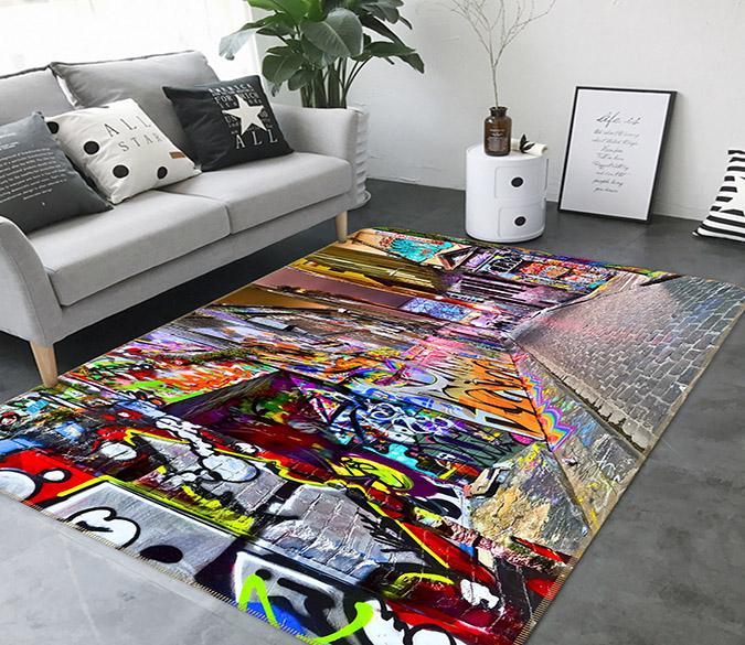 3D Wall Painting 529 Non Slip Rug Mat Mat AJ Creativity Home 