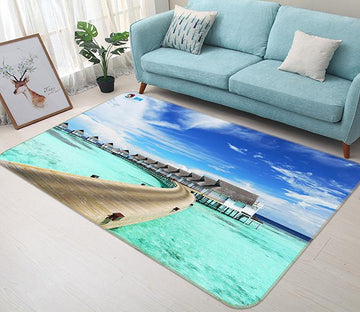 3D Seaside House 414 Non Slip Rug Mat Mat AJ Creativity Home 