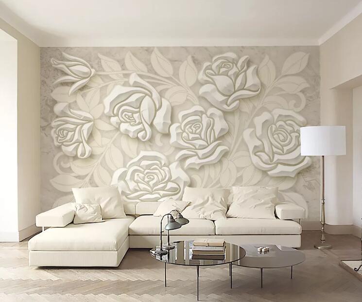 3D Flower Carving 1138 Wall Murals Wallpaper AJ Wallpaper 2 