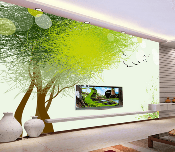 3D Wild Goose Tree 275 Wallpaper AJ Wallpaper 