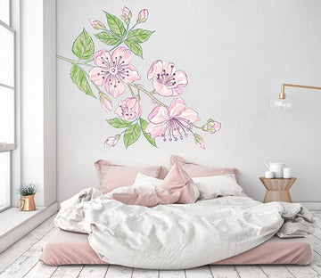 3D Graffiti Powder Flower 172 Wall Stickers Wallpaper AJ Wallpaper 