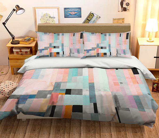 3D Color Bar 062 Bed Pillowcases Quilt Wallpaper AJ Wallpaper 