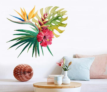 3D Blooming Flower Leaf 264 Wall Stickers Wallpaper AJ Wallpaper 