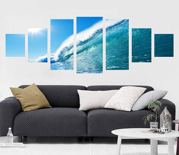 3D Sunshine Surfing 103 Unframed Print Wallpaper Wallpaper AJ Wallpaper 