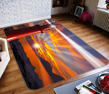 3D Sunset Lighthouse 420 Non Slip Rug Mat Mat AJ Creativity Home 