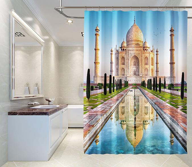 3D Taj Mahal 133 Shower Curtain 3D Shower Curtain AJ Creativity Home 