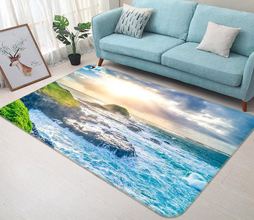 3D Sunshine Seaside 378 Non Slip Rug Mat Mat AJ Creativity Home 