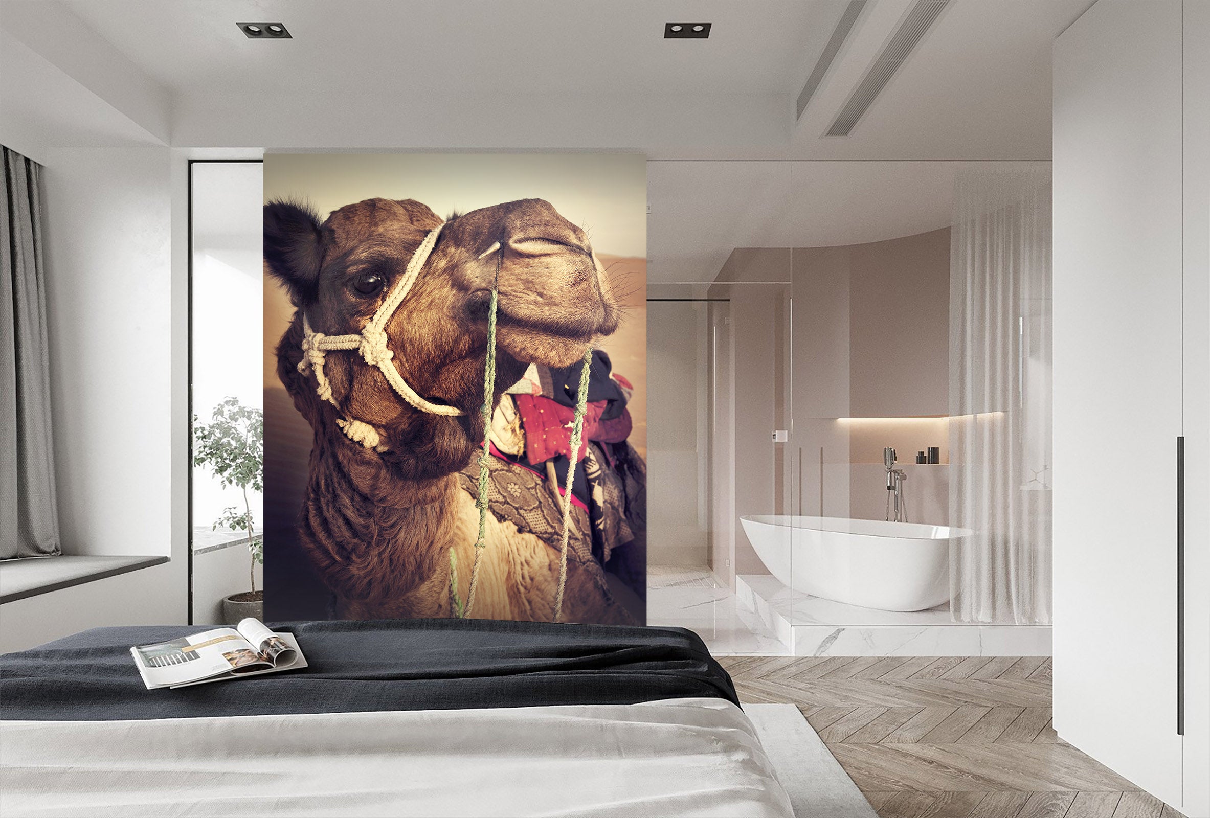 3D Camel Animal 142 Wall Murals