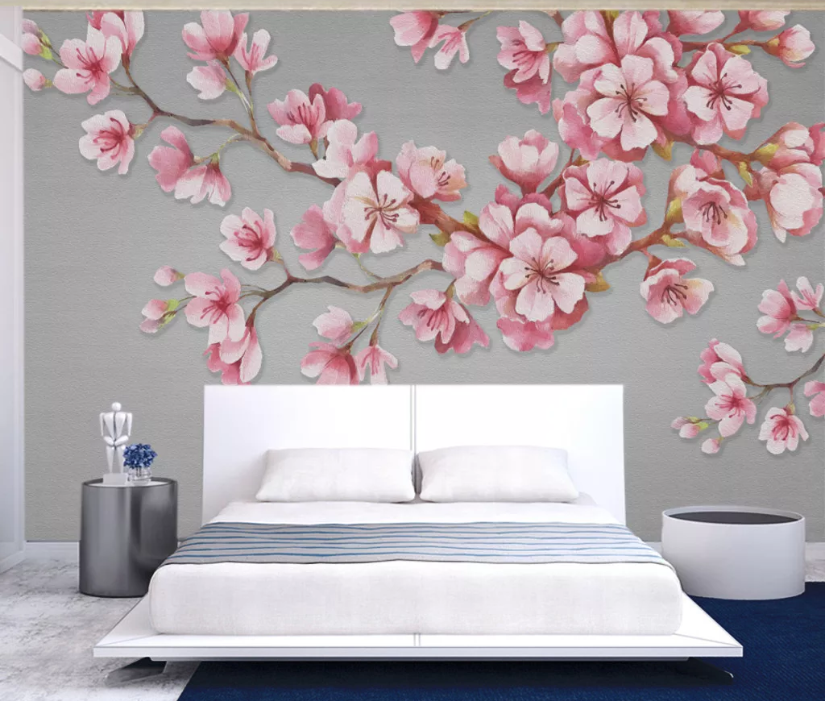 3D Plum Blossom WC975 Wall Murals