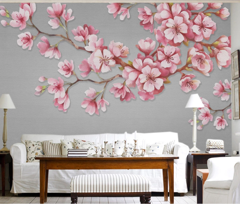 3D Plum Blossom WC975 Wall Murals