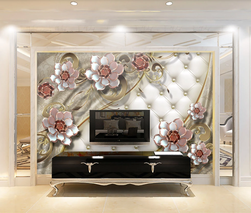 3D Flower Decoration WC892 Wall Murals