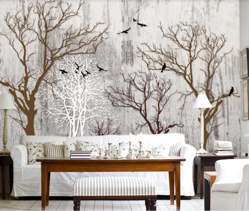 3D Dead Tree WC805 Wall Murals