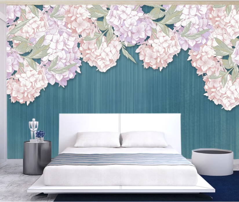 3D Pink Bouquet WC803 Wall Murals