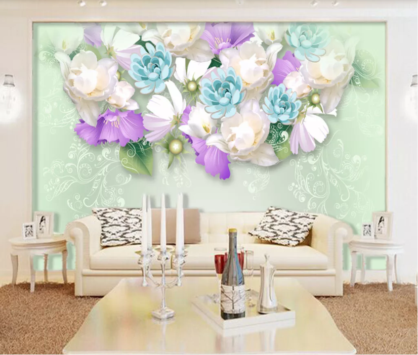 3D Fragrant Flower WC794 Wall Murals