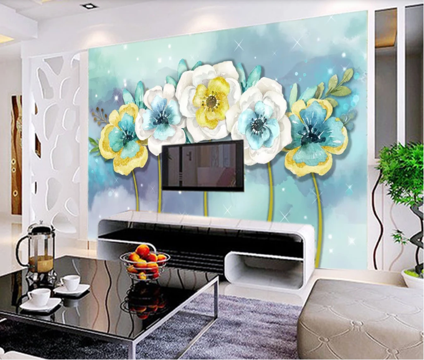 3D Pattern Flower WC710 Wall Murals