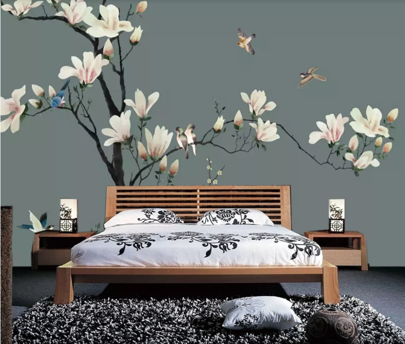 3D Bonsai Plum WC649 Wall Murals