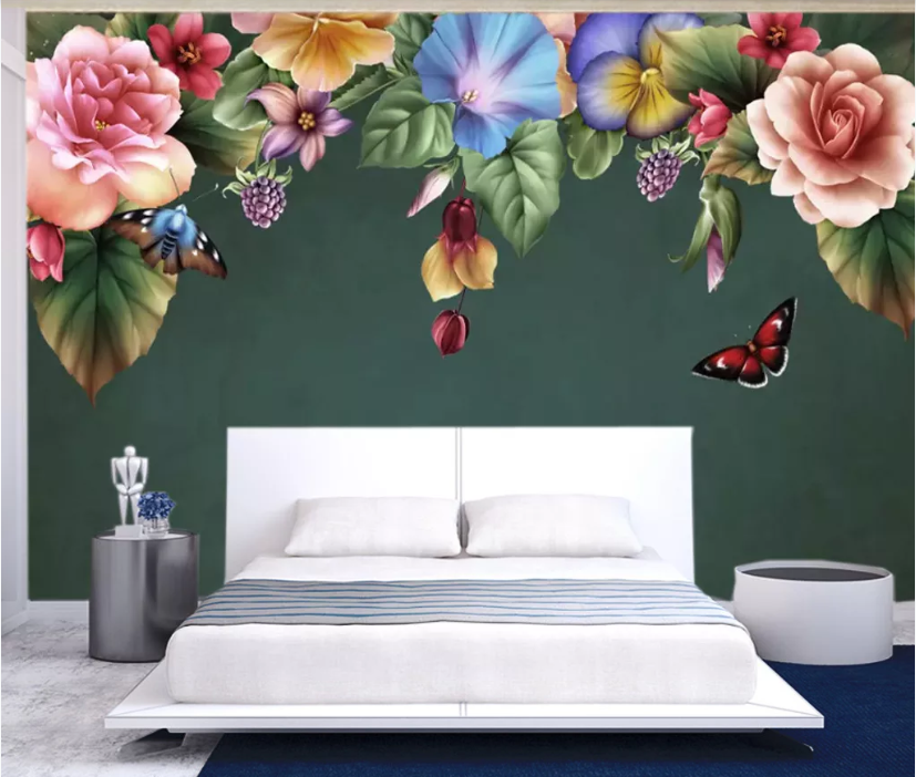 3D Morning Glory WC557 Wall Murals