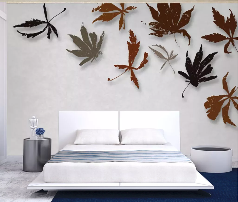 3D Maple Leaf WC552 Wall Murals