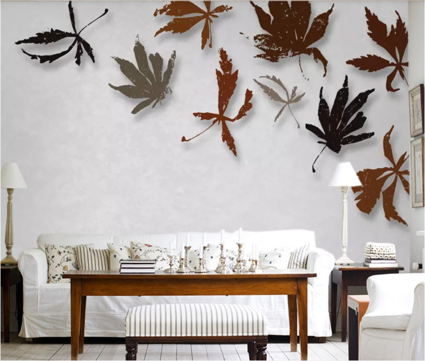 3D Maple Leaf WC552 Wall Murals