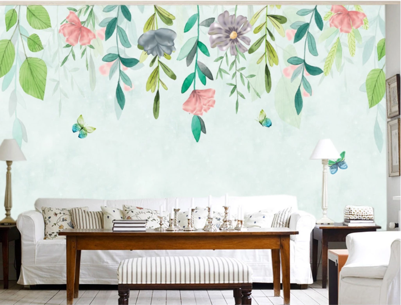 3D Butterfly Vine WC287 Wall Murals