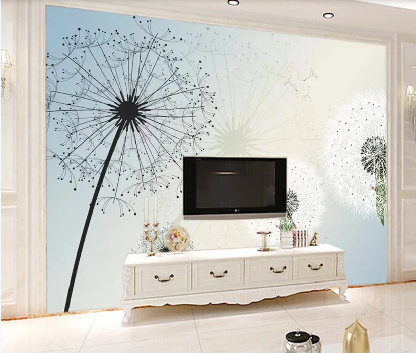 3D Dandelion WC187 Wall Murals