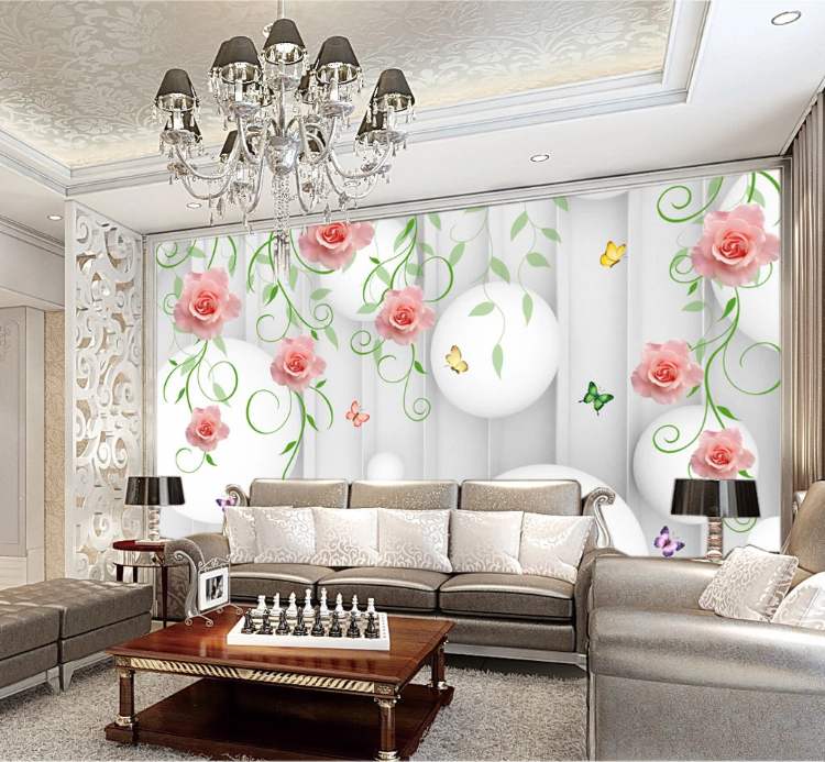 3D Rose Vine WC174 Wall Murals