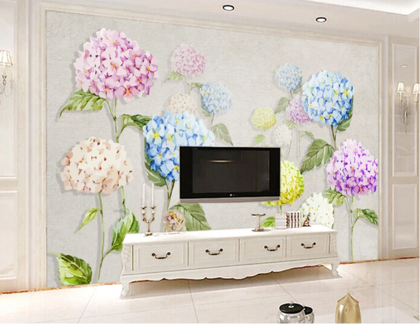 3D Color Flower WC171 Wall Murals