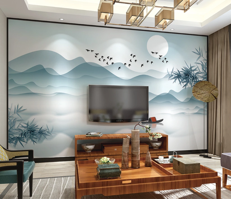 3D Moon River Boat WC2135 Wall Murals