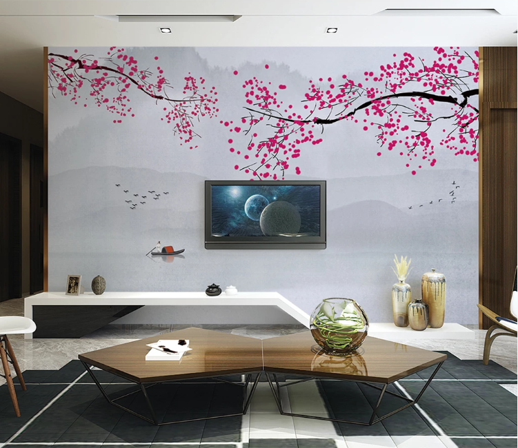 3D Plum Blossom WC2127 Wall Murals