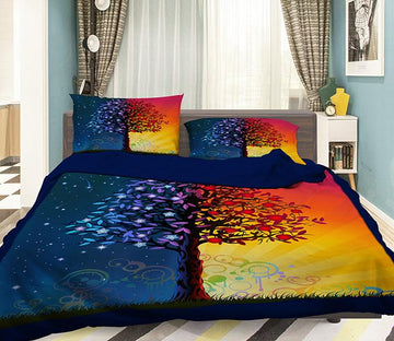 3D Yin Yang Tree 113 Bed Pillowcases Quilt Wallpaper AJ Wallpaper 