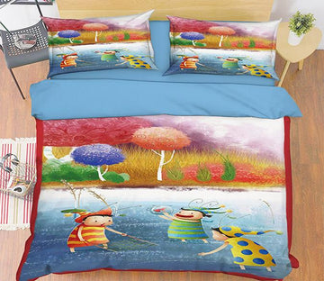 3D Playful kids 114 Bed Pillowcases Quilt Wallpaper AJ Wallpaper 