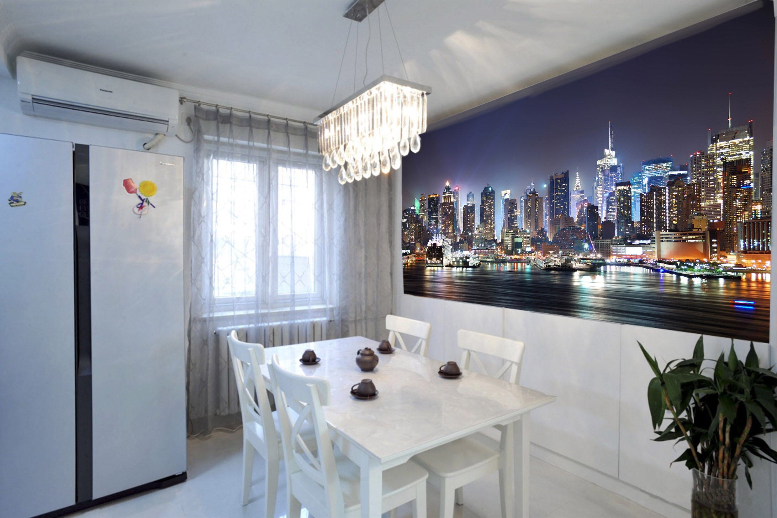 3D New York Night View 024 Wall Murals Wallpaper AJ Wallpaper 2 