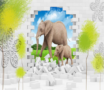 3D Elephants 03 Wallpaper AJ Wallpaper 