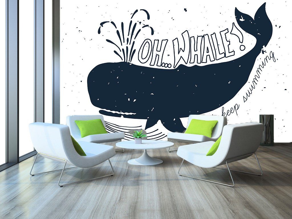 3D Big Whale 098 Wallpaper AJ Wallpaper 