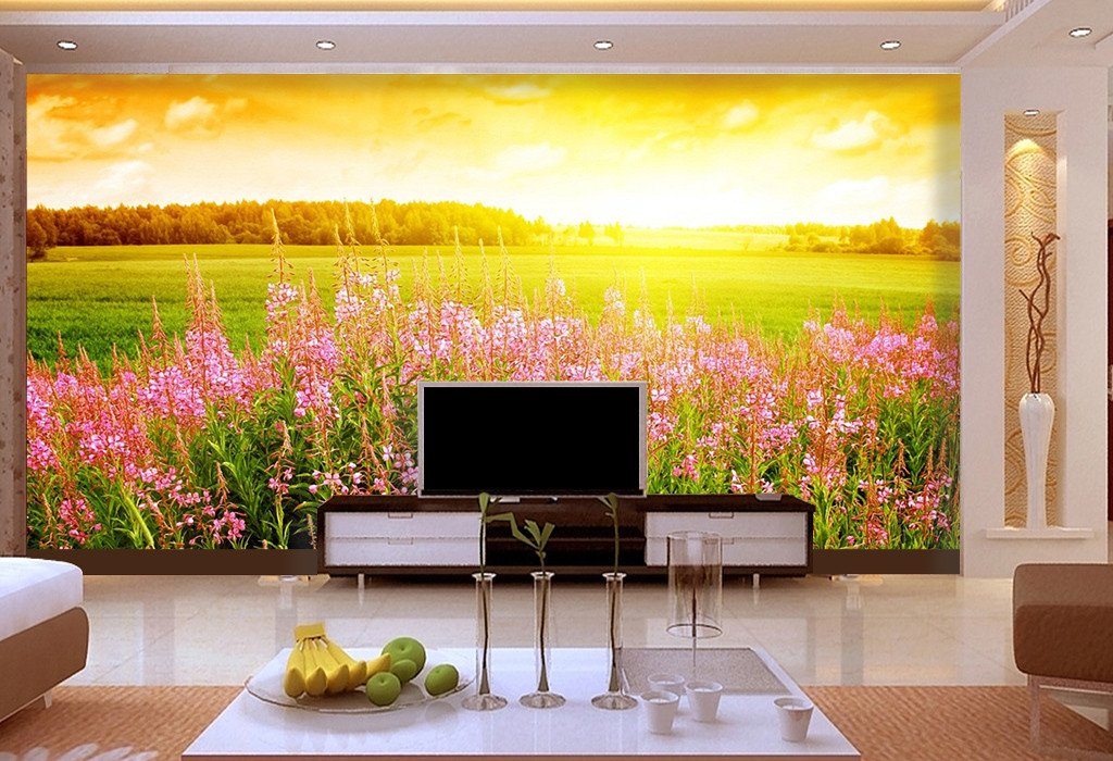 3D Sunshine Fields Flower 98 Wallpaper AJ Wallpaper 