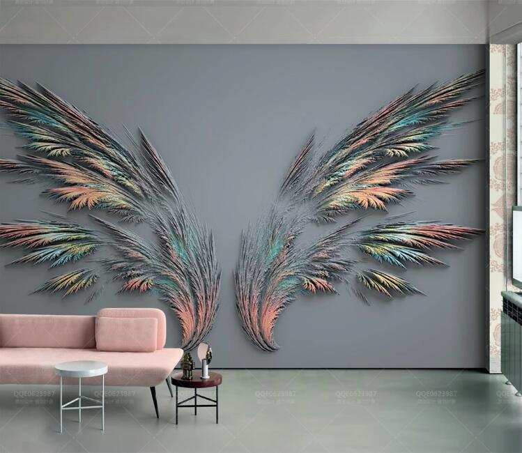 3D Colored Reed WC248 Wall Murals