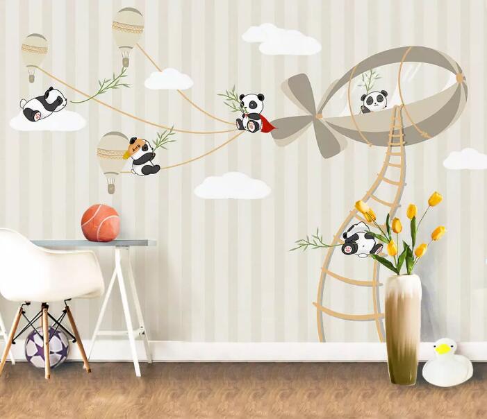 3D Cute Panda 526 Wall Murals Wallpaper AJ Wallpaper 2 