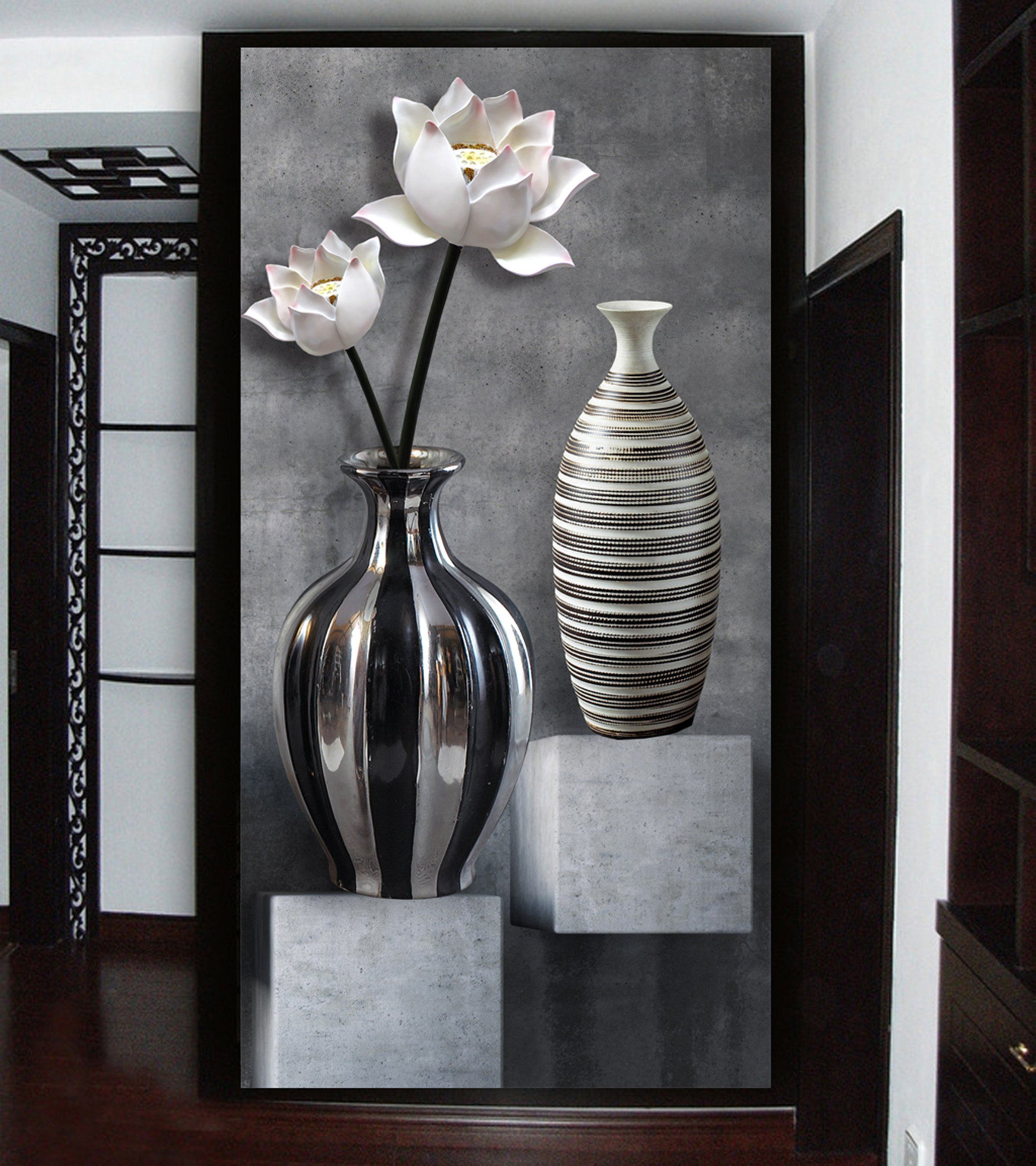 3D Vase 50 Wall Murals Wallpaper AJ Wallpaper 2 